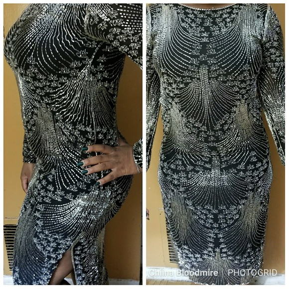 Hand Beaded New Years Eve Gown - Picture 5 of 6